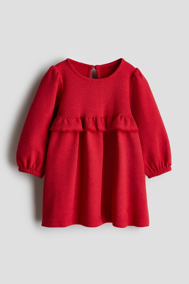 

Платье с воланами H&M, красный