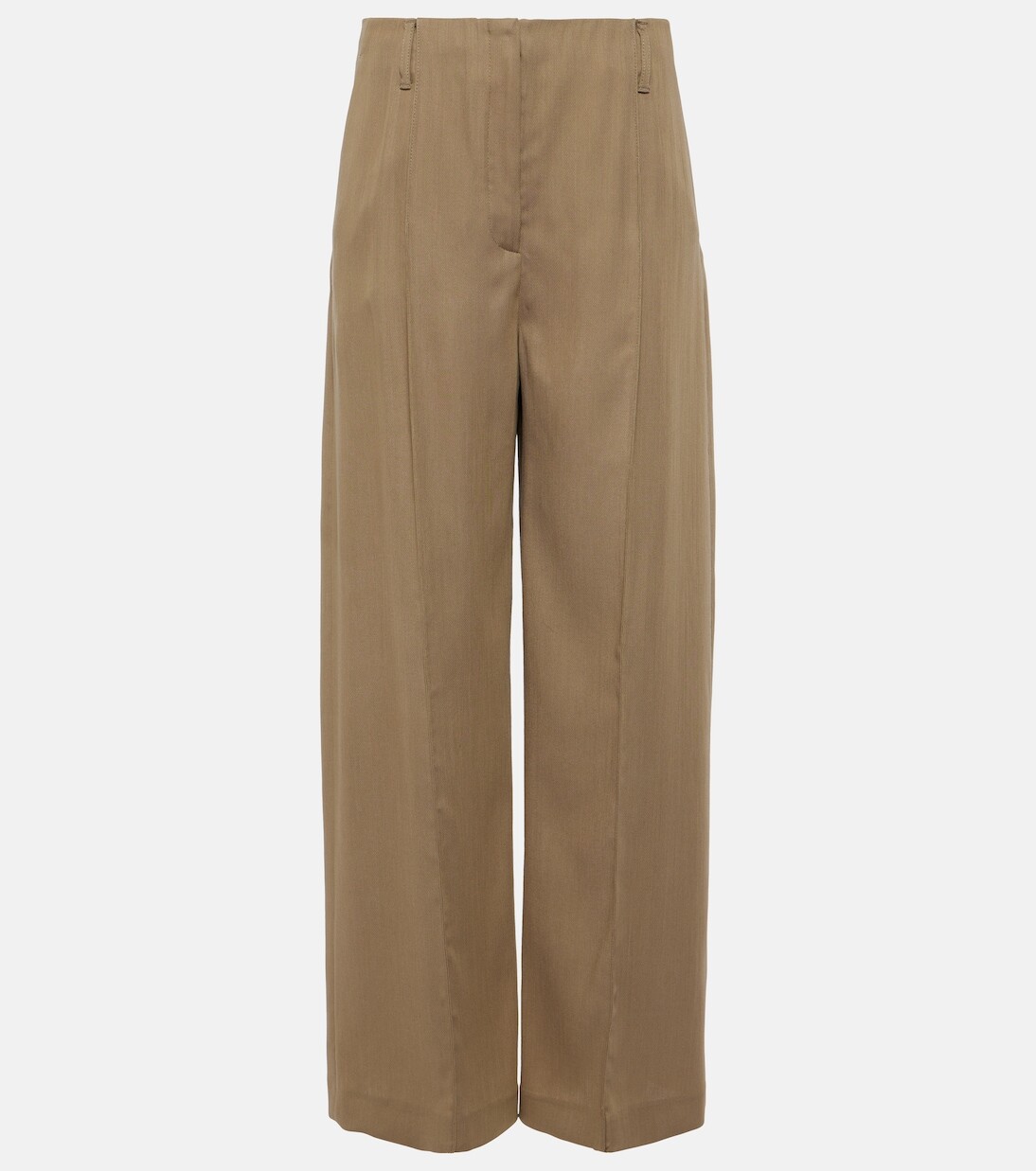 

Прямые брюки pitmel из смесовой шерсти Acne Studios, коричневый