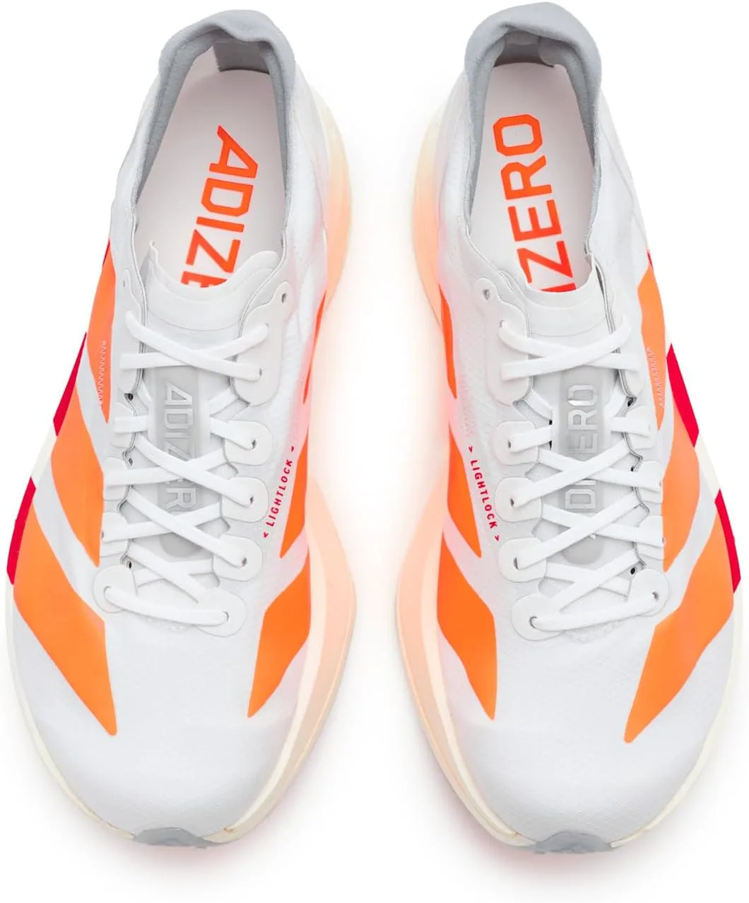 Мужские кроссовки для бега Adidas Adizero Adios Pro 4 - белые, белый/красный — фото 4