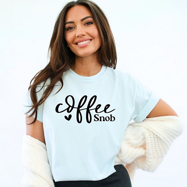 

Футболка с принтом Coffee snob cursive Simply Sage Market, Chambray, Зеленый, Футболка с принтом Coffee snob cursive Simply Sage Market, Chambray