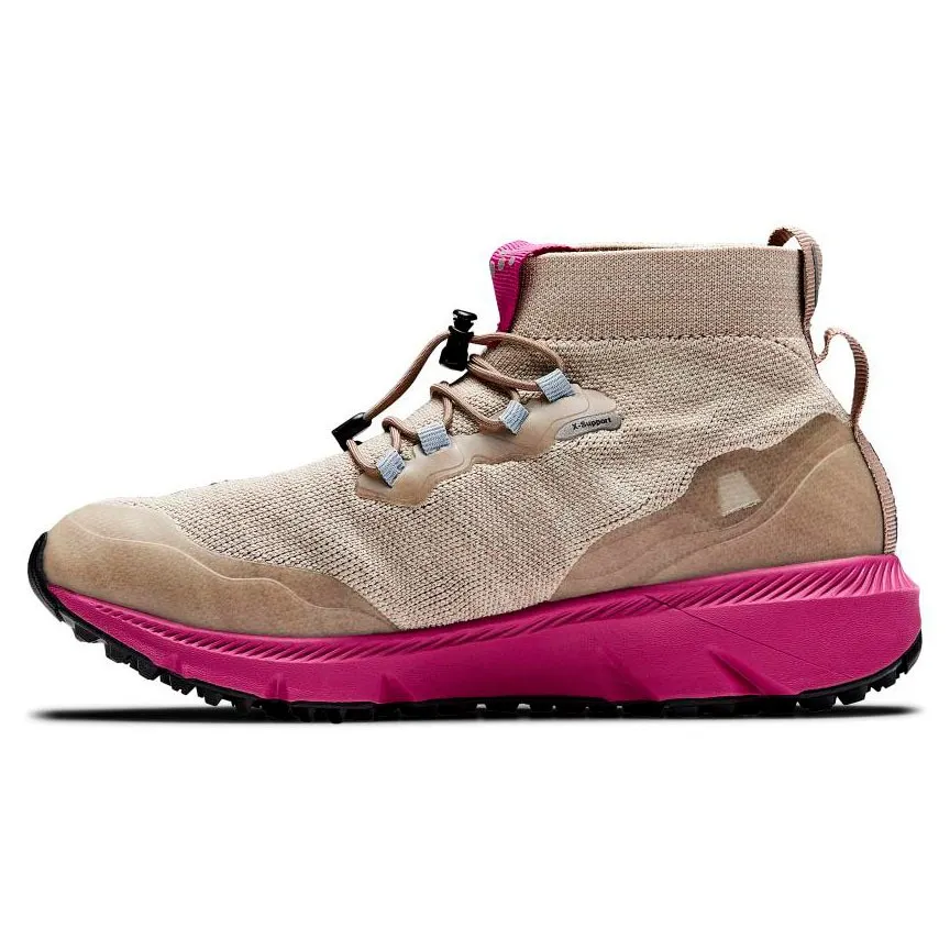 Женские трейловые кроссовки Nordic Fuseknit Hydro Mid Craft, Ecru/Roxo — фото 2