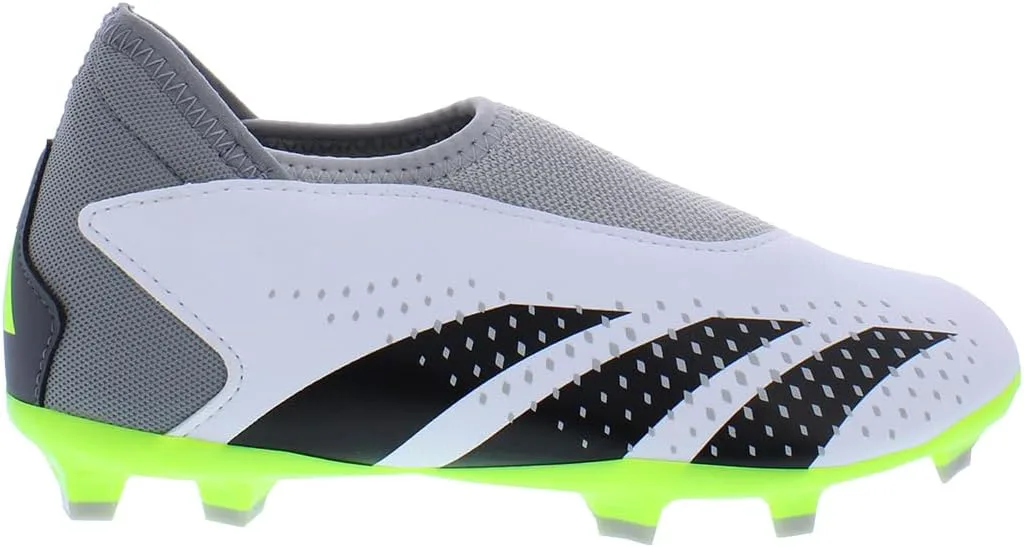 Adidas детские универсальные бутсы Accuracy.3 Predator без шнурков для твердого грунта, белый/черный