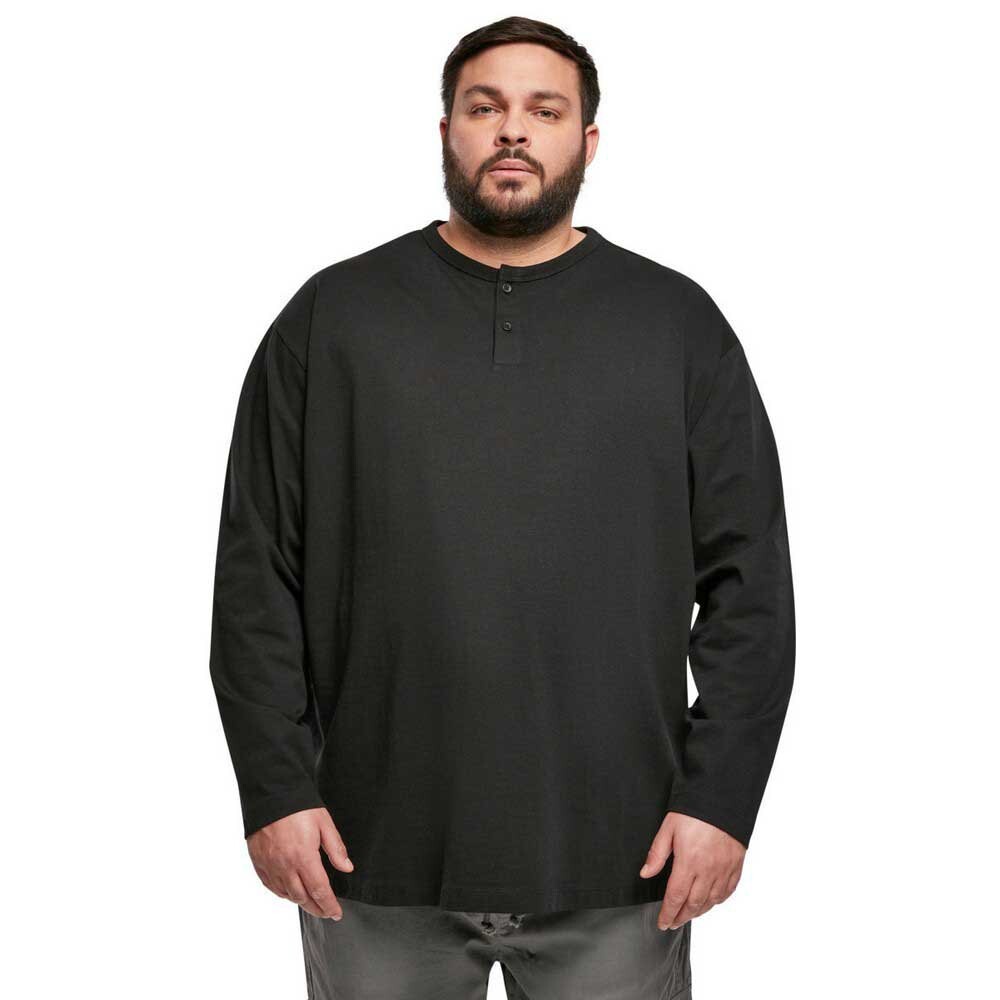 

Толстовка Urban Classics Organic Oversized Henley, черный