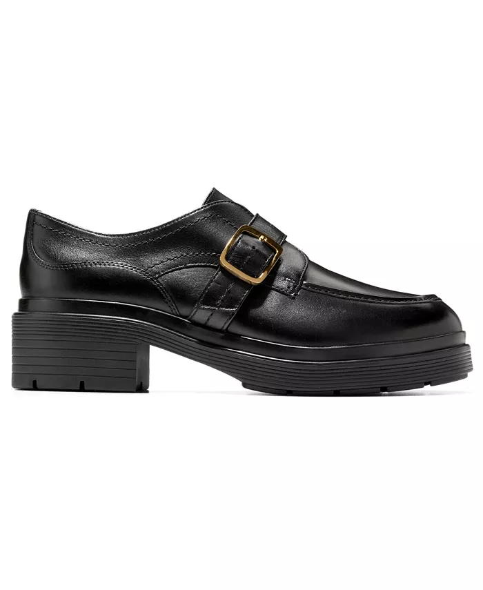 Женские лоферы Carlitta Monk Oxford Strap Lug Cole Haan, черный — фото 2