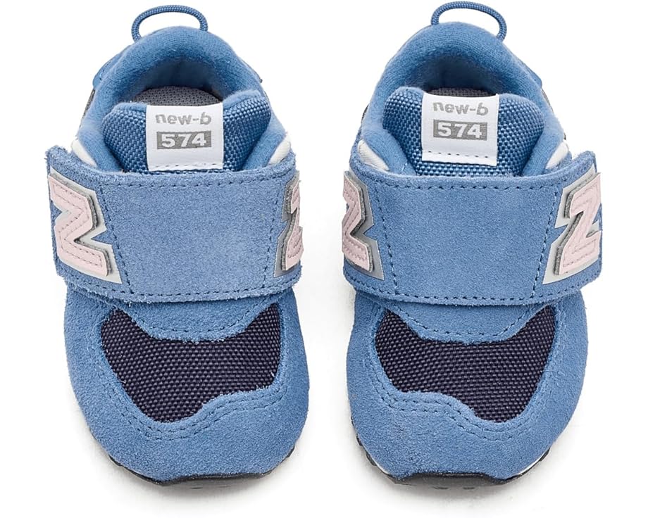 Детские кроссовки New Balance 574 Bungee Lace (Infant/Toddler) New Balance Kids, Fairweather Blue/Stone Pink — фото 2