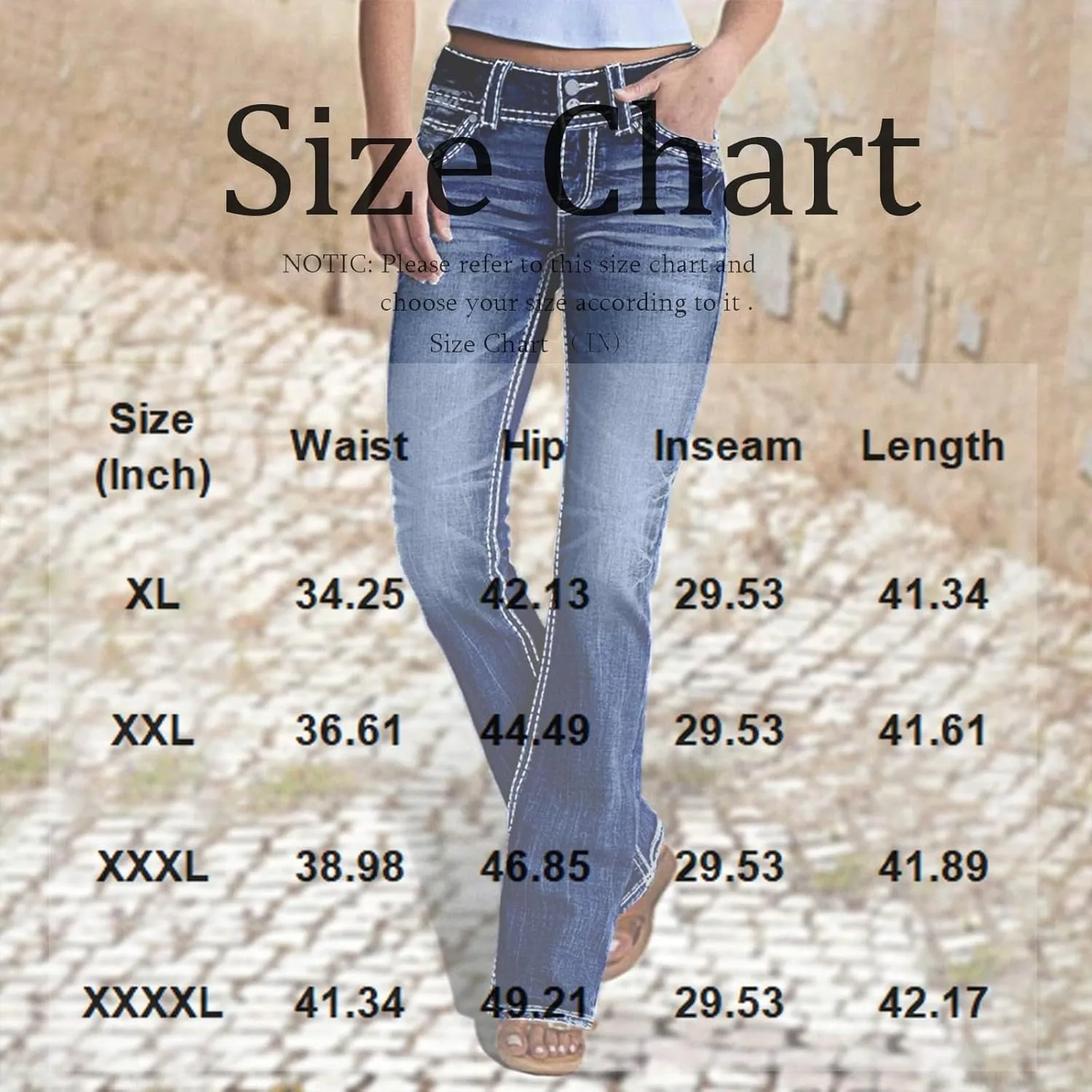 Женские джинсы bootcut Y2K с потертостями и молнией — фото 4