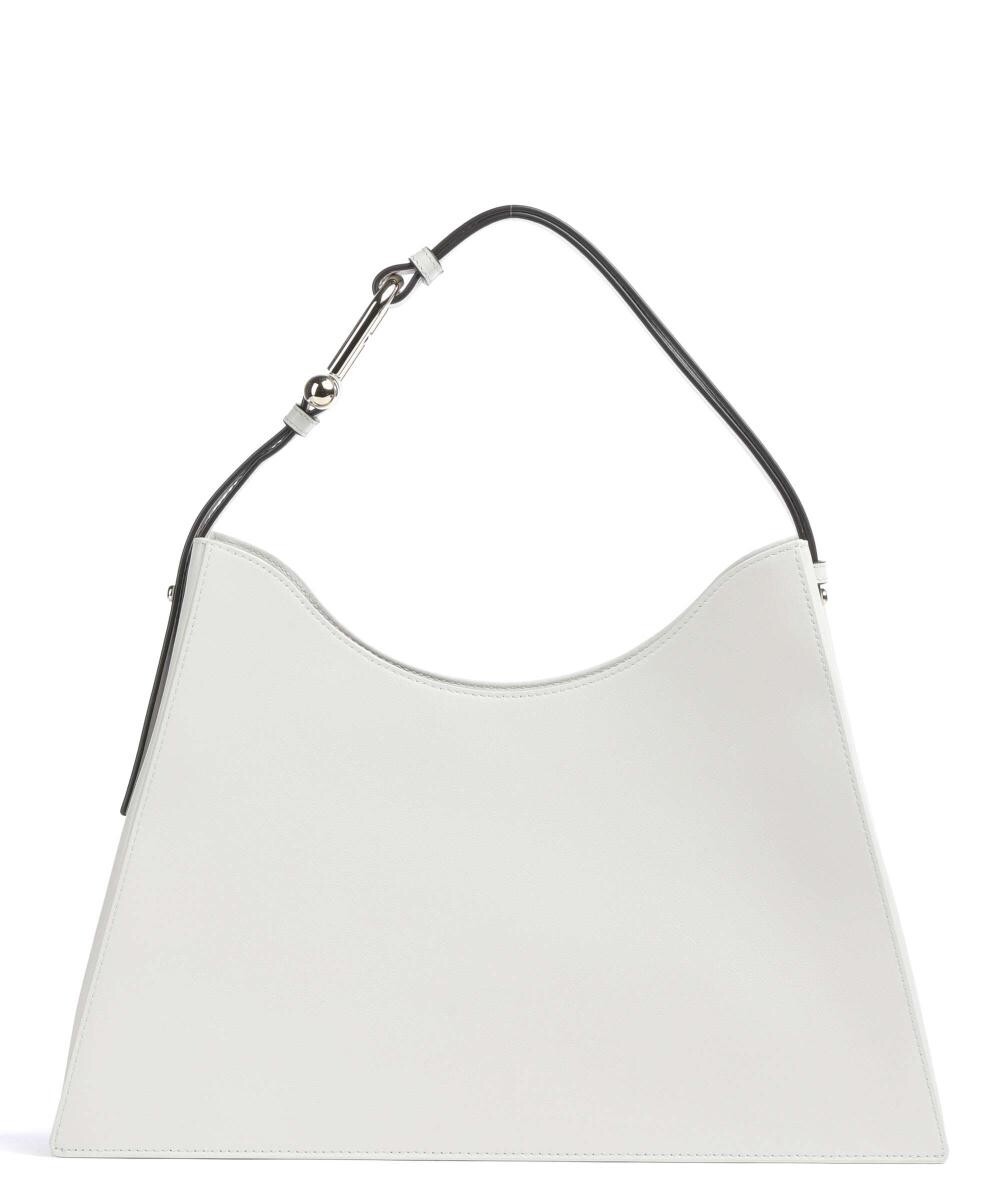 

Сумка-ведро Nuvola L из мелкозернистой кожи Furla, белый