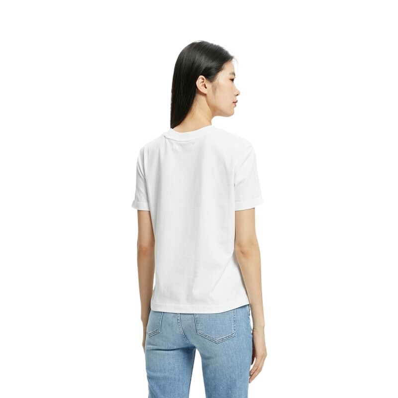 Футболка унисекс 540 - Белая Calvin Klein, белый — фото 4