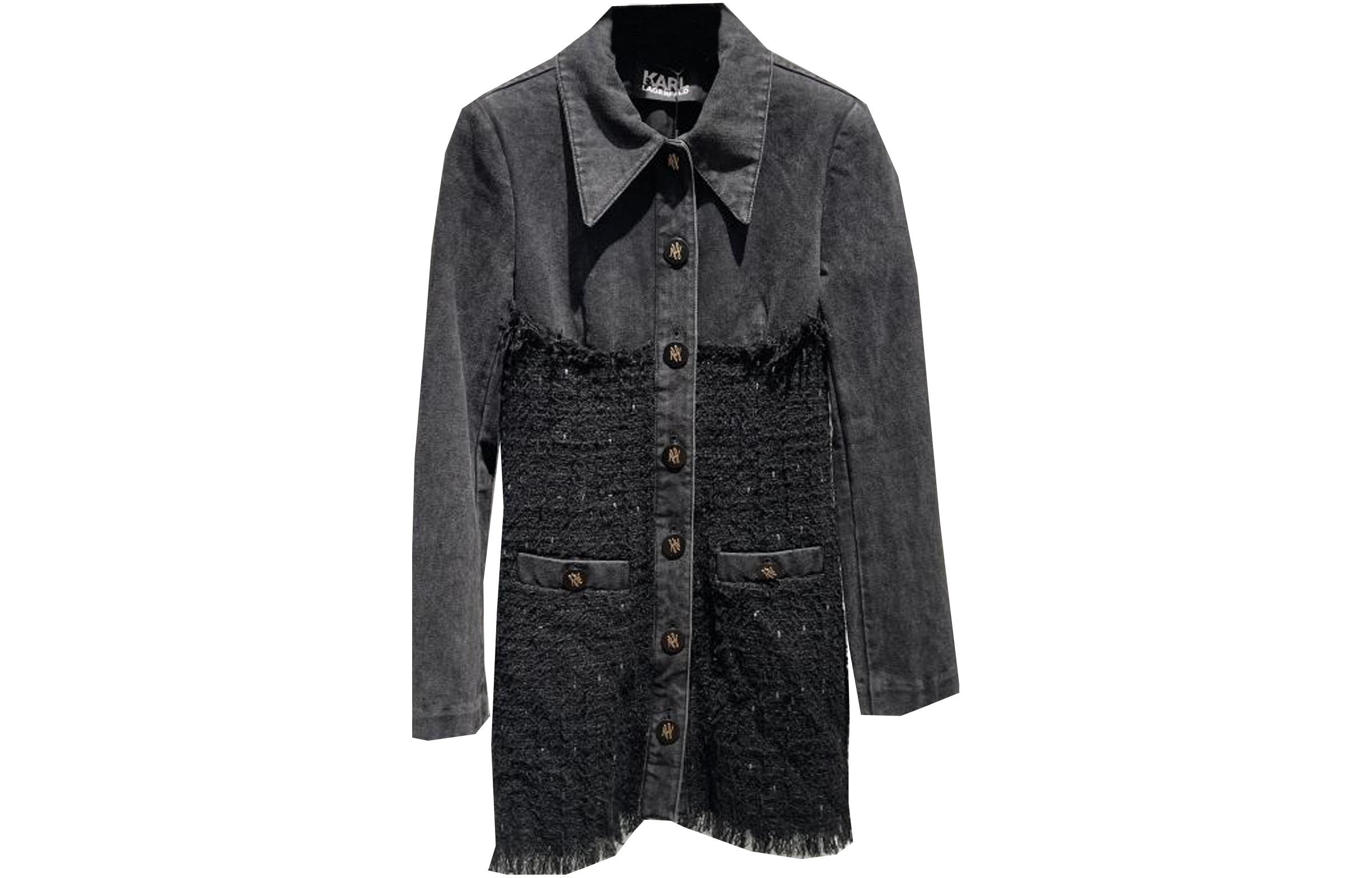 

KARL LAGERFELD / Karl Lagerfeld Jeans Длинное платье с длинными рукавами KARL LAGERFELD черное