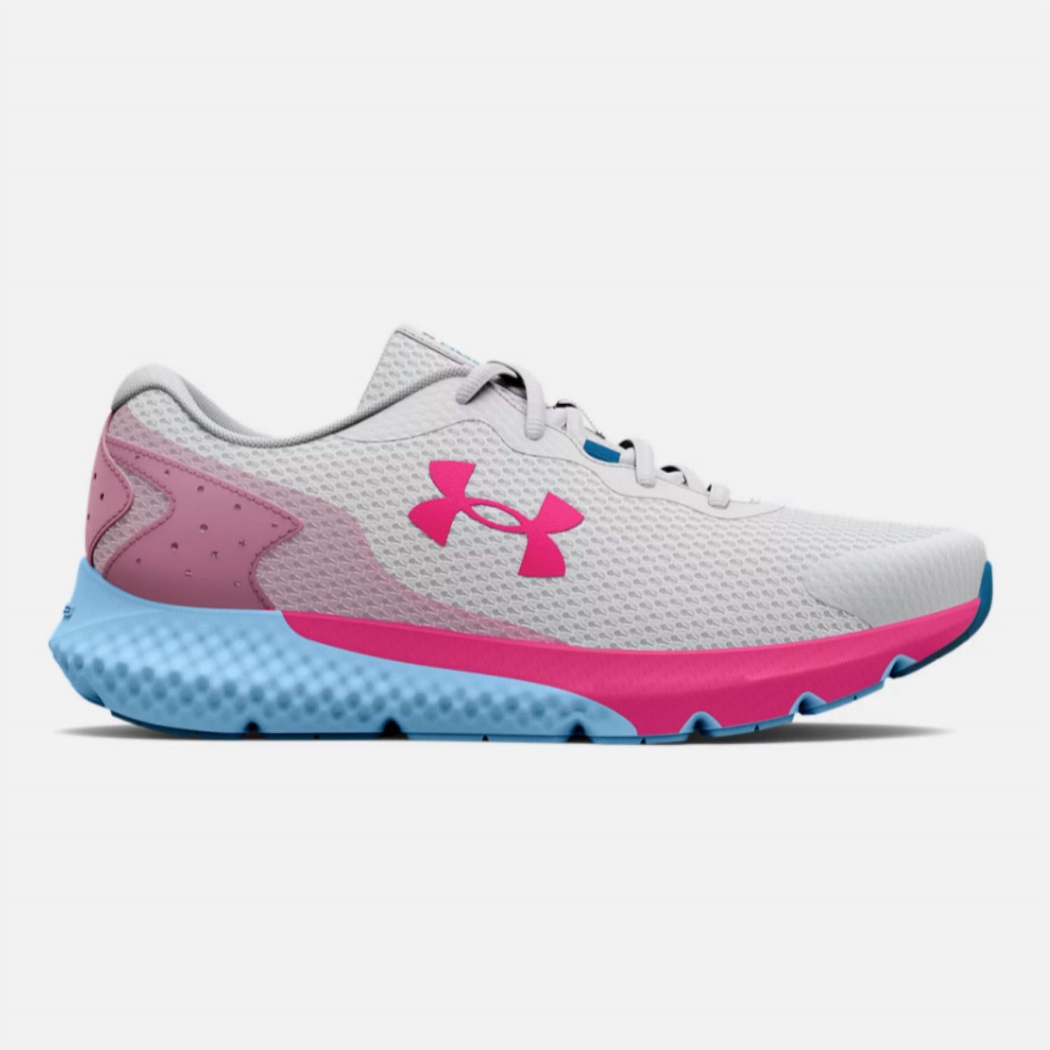 

Кроссовки для девочек Charged Rogue 3 в сером/синем цвете Under Armour