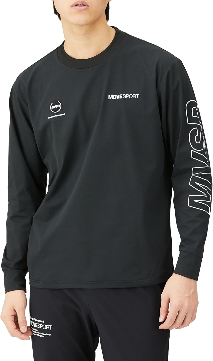 

Футболка с длинным рукавом MOVESPORT (Move Sports), футболка DESCENTE TOUGH с длинным рукавом, легкая, эластичная, защита от УФ-излучения (UPF 50+), унисекс, для тренировок и бега, черный