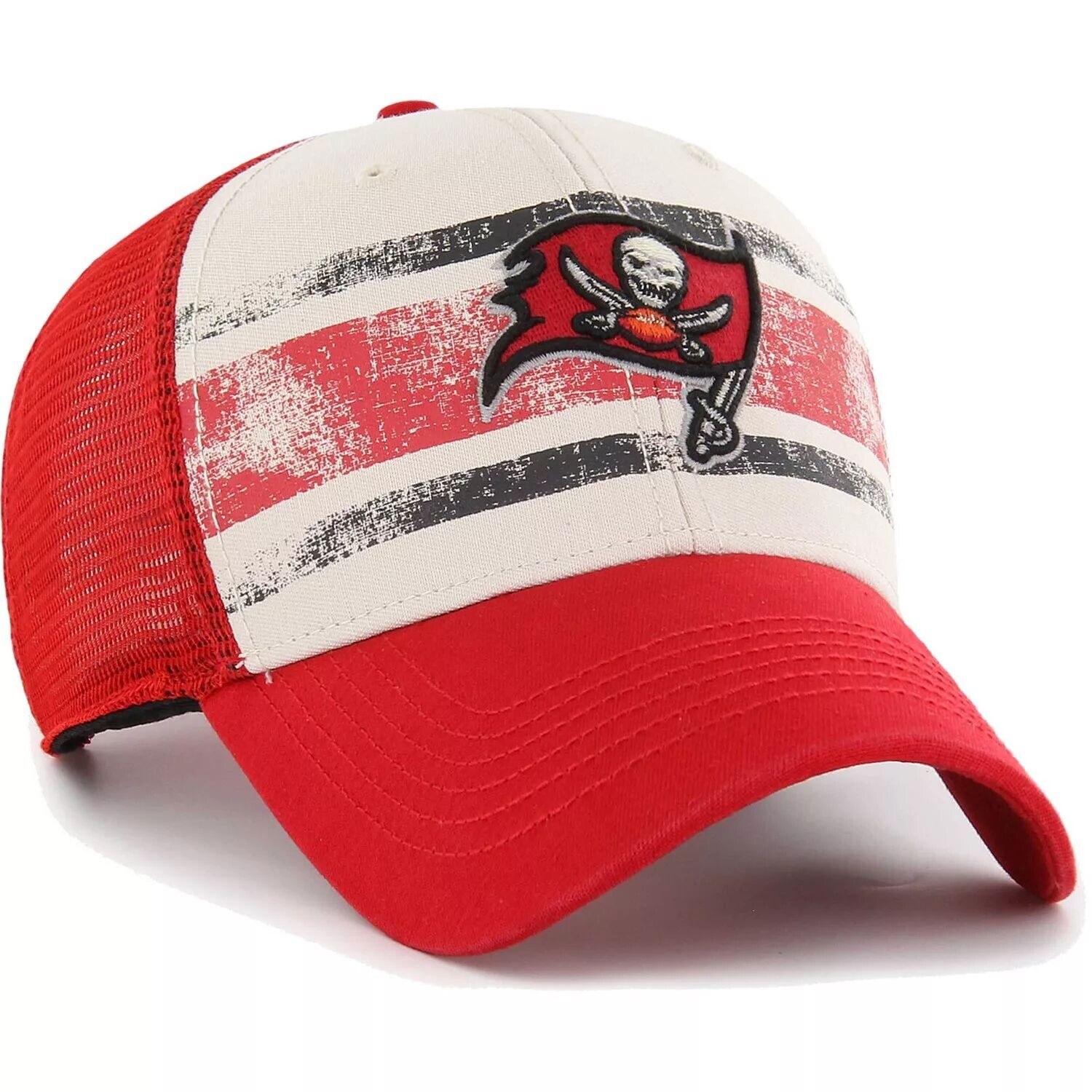 

Мужская регулируемая кепка кремового цвета Tampa Bay Buccaneers Breakout MVP Trucker '47