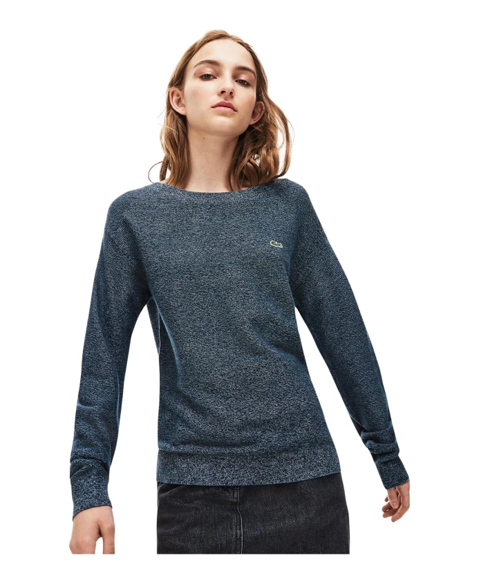 Свитер Lacoste Синий меланж, Casual Chic, Синий