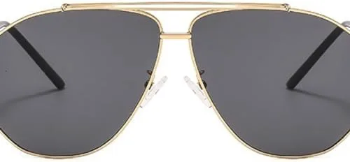 

Солнцезащитные очки Alloy Square Polygon 2026 для мужчин, модные солнцезащитные очки для женщин, ретро-очки, розовые, прозрачные, большого размера MTZJH, Gold Clear