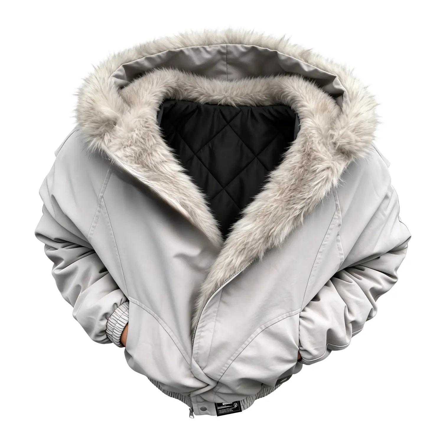 

Пуховик Unisex Hooded Thickened ZIAREL, серый mountain hawk puffer jacket