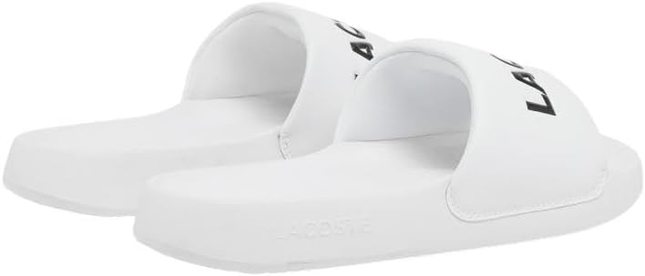 Lacoste мужские сандалии Serve Slide 1.0, White & Black — фото 3
