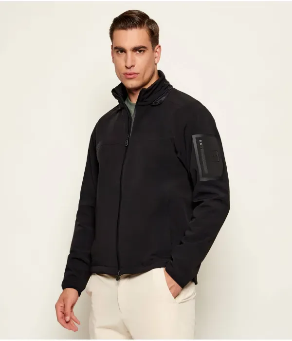 Куртка OW_Hexashell JT HD regular fit Boss Green, черный — фото 4