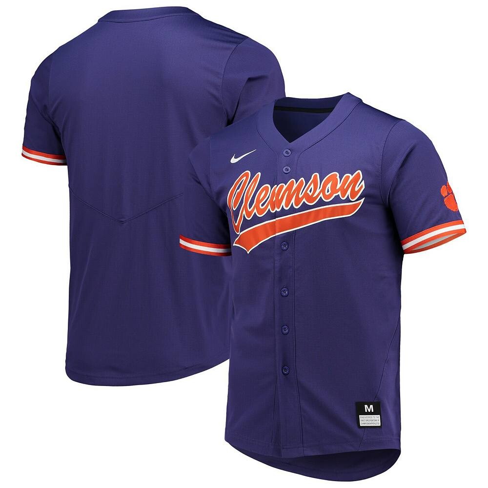 

Мужская фиолетовая бейсбольная майка Nike Clemson Tigers Replica, цвет Clm Purple