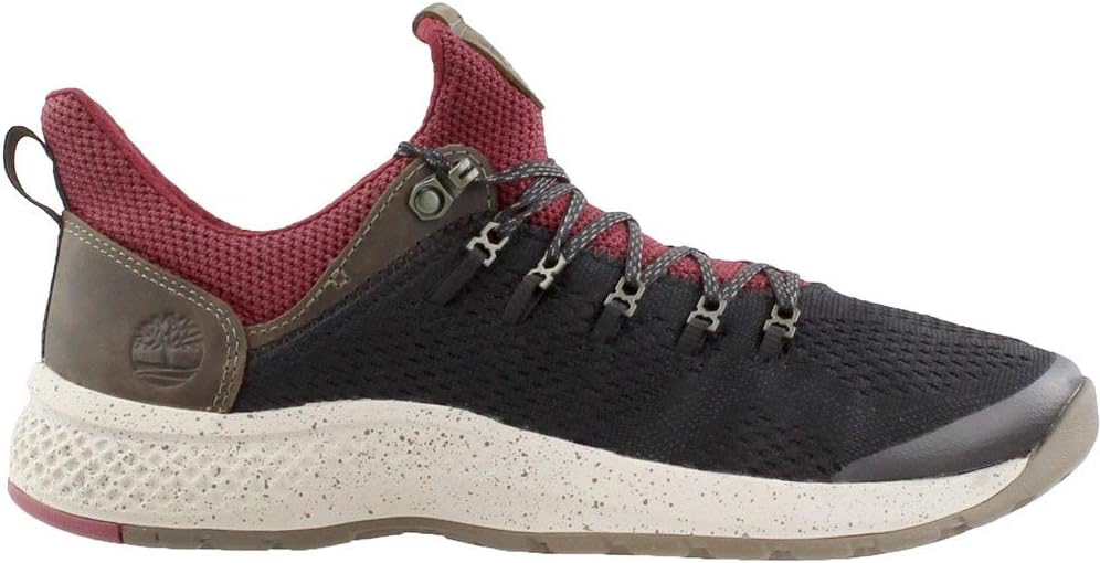Кроссовки Timberland Flyroam Trail Mixed-Media для мужчин, Black/Burgundy Fabric — фото 2