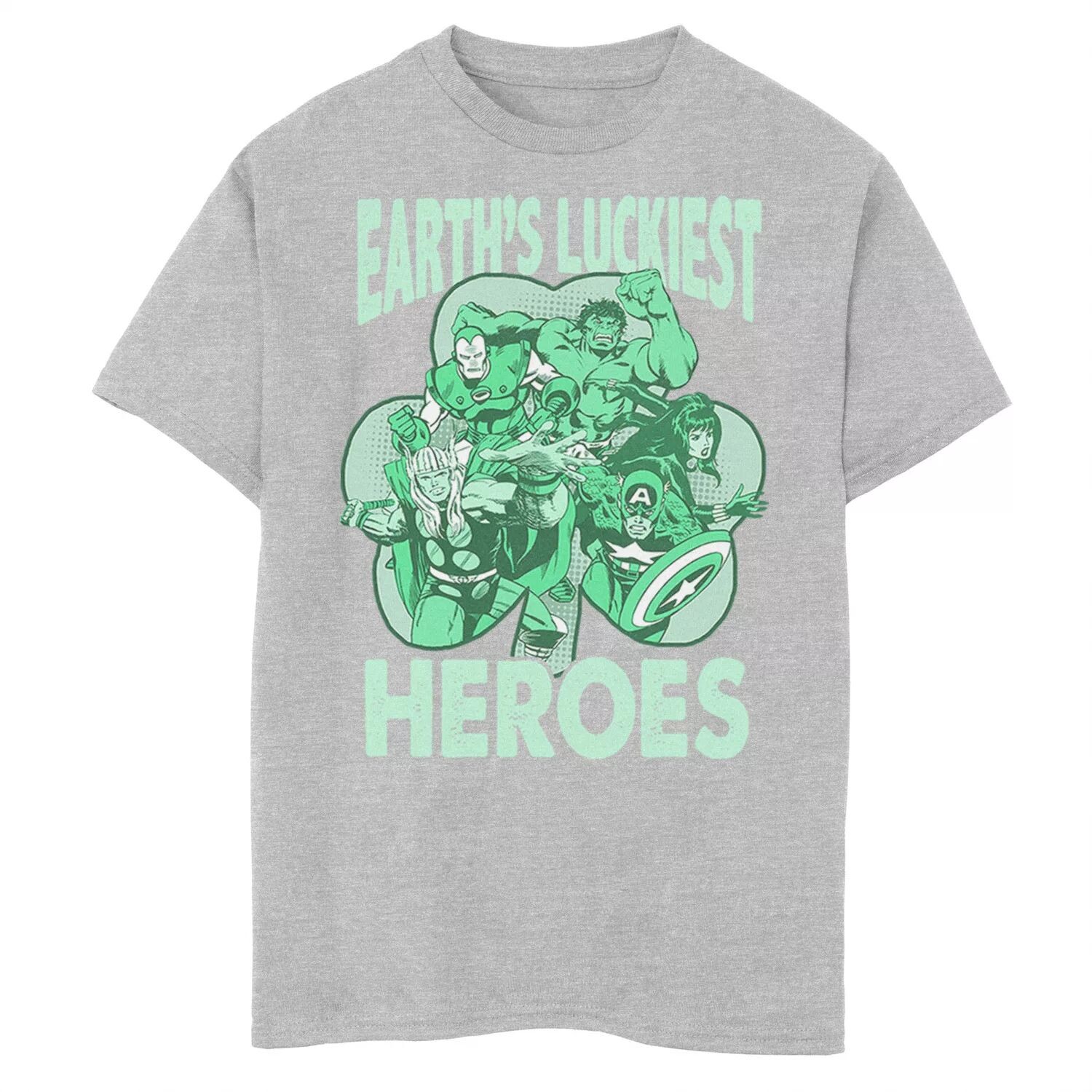 

Футболка с рисунком «Самые удачливые герои Земли» Marvel St. Patty's Earth для мальчиков 8–20 лет Marvel
