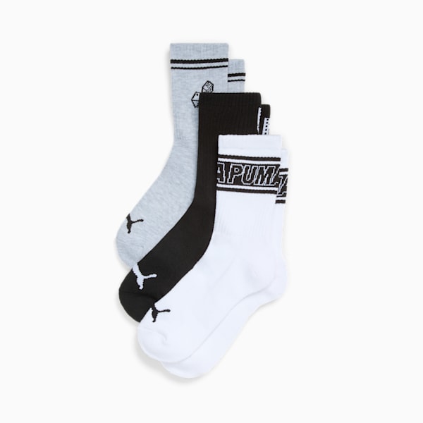 

Женские полумахровые носки с низким воротником (3 пары) Puma, мультиколор