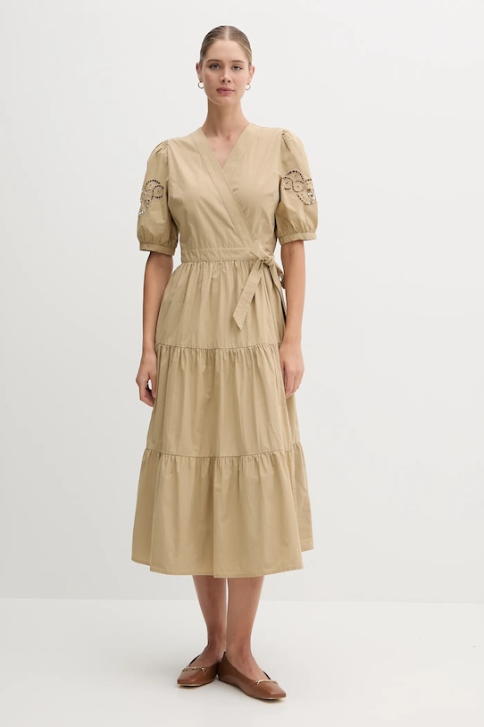 

Хлопковое платье Dkny, зеленый