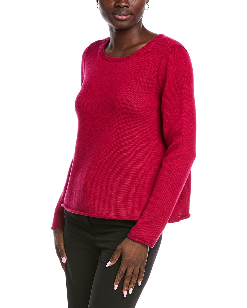 

Свитер с лодочным вырезом EILEEN FISHER, красный