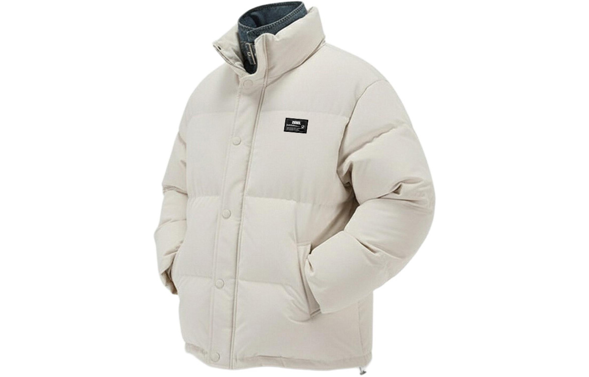 

Пуховик Unisex Stand Collar Thickened ZIAREL, белый[removable logo]