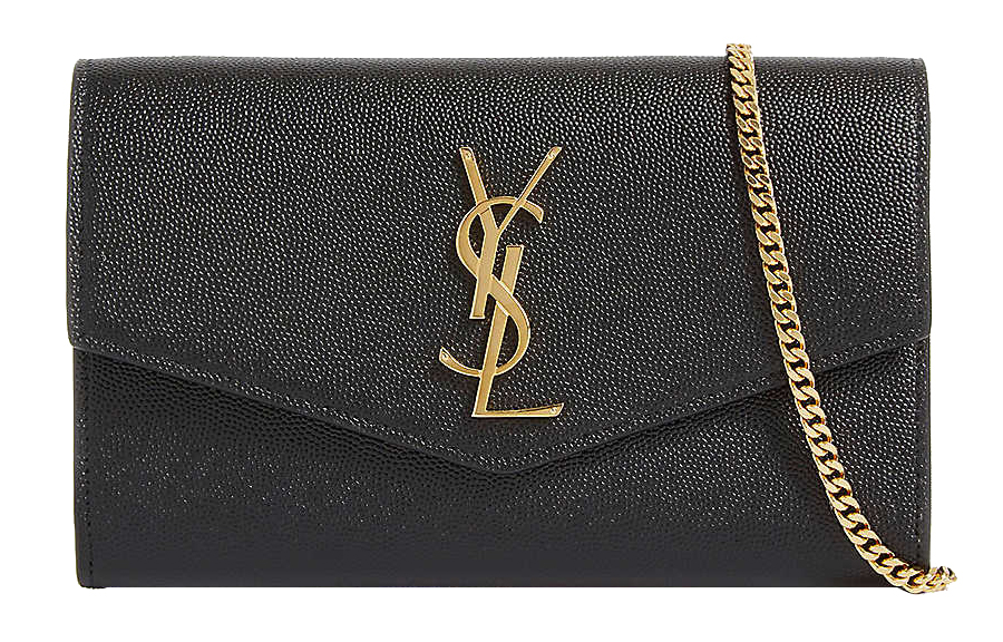 

Аптаун Цепной Кошелек Зерно Де Пудр Черный SAINT LAURENT