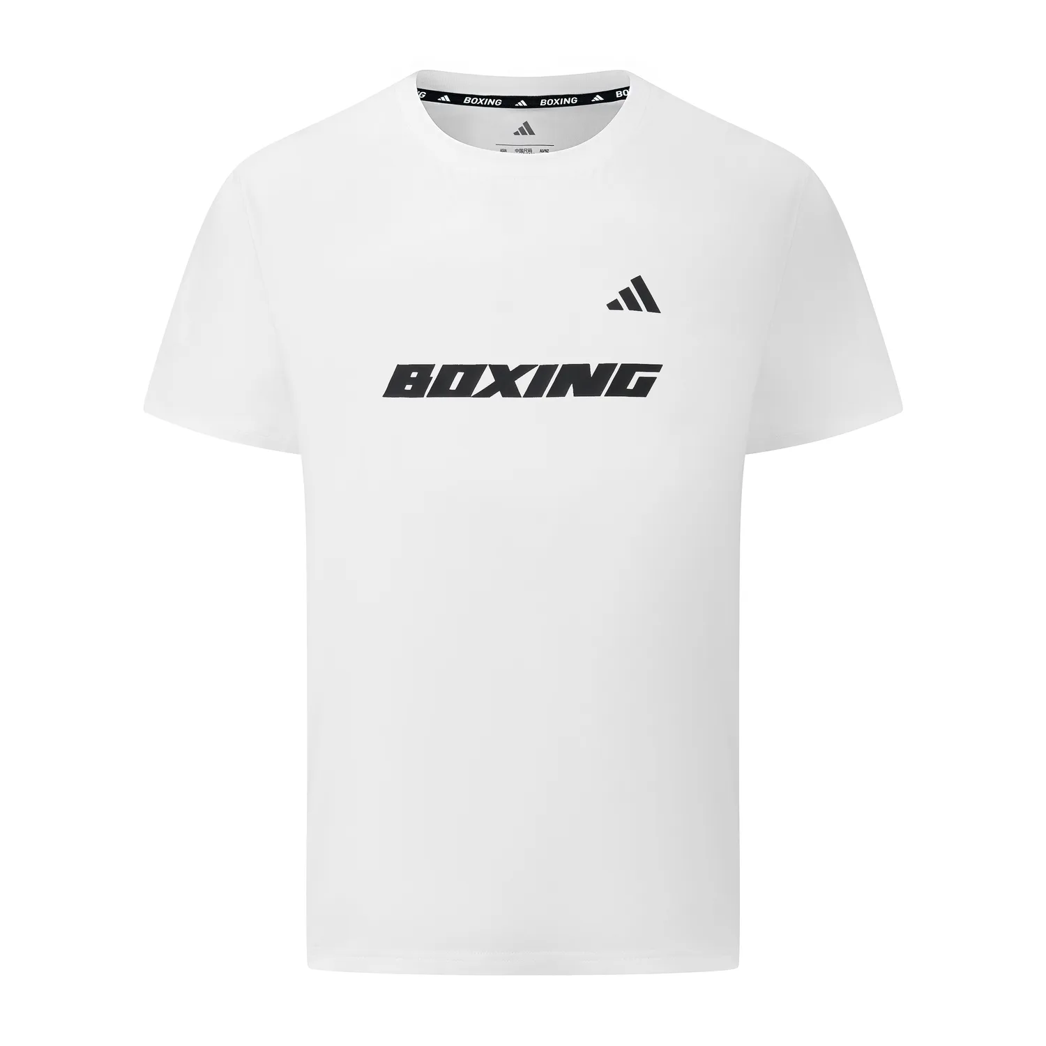 Adidas Футболка унисекс с коротким рукавом и круглым вырезом бело-черная