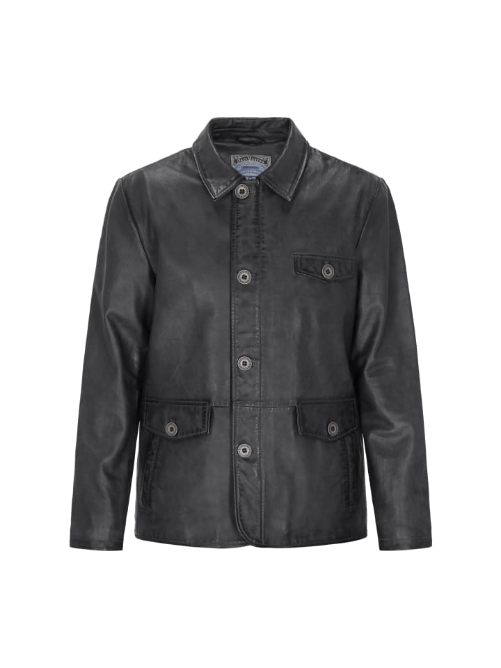 

Кожаная куртка DreiMaster Vintage, серый