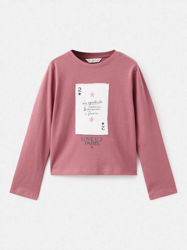 

Детская футболка Carta с длинными рукавами Mango, Berry