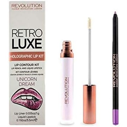 

Набор для губ Unicorn Dream Retro Luxe Holographic Makeup Revolution