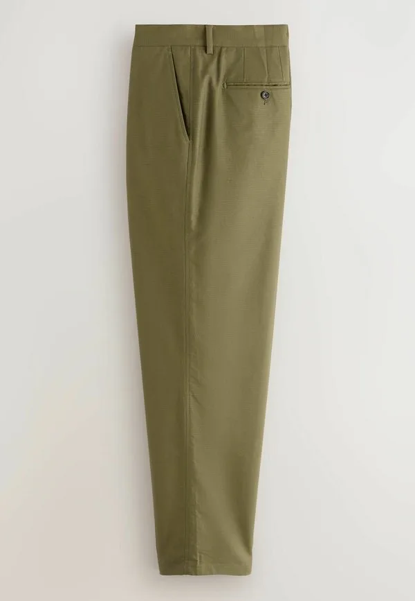 Брюки от костюма стандартного кроя Next, Khaki Green — фото 4