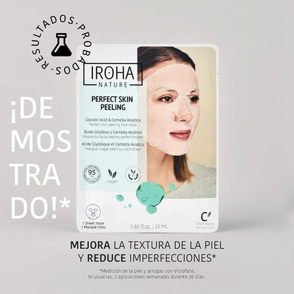 Маска для лица Iroha Nature — Отшелушивающая флисовая Perfect Skin — фото 3