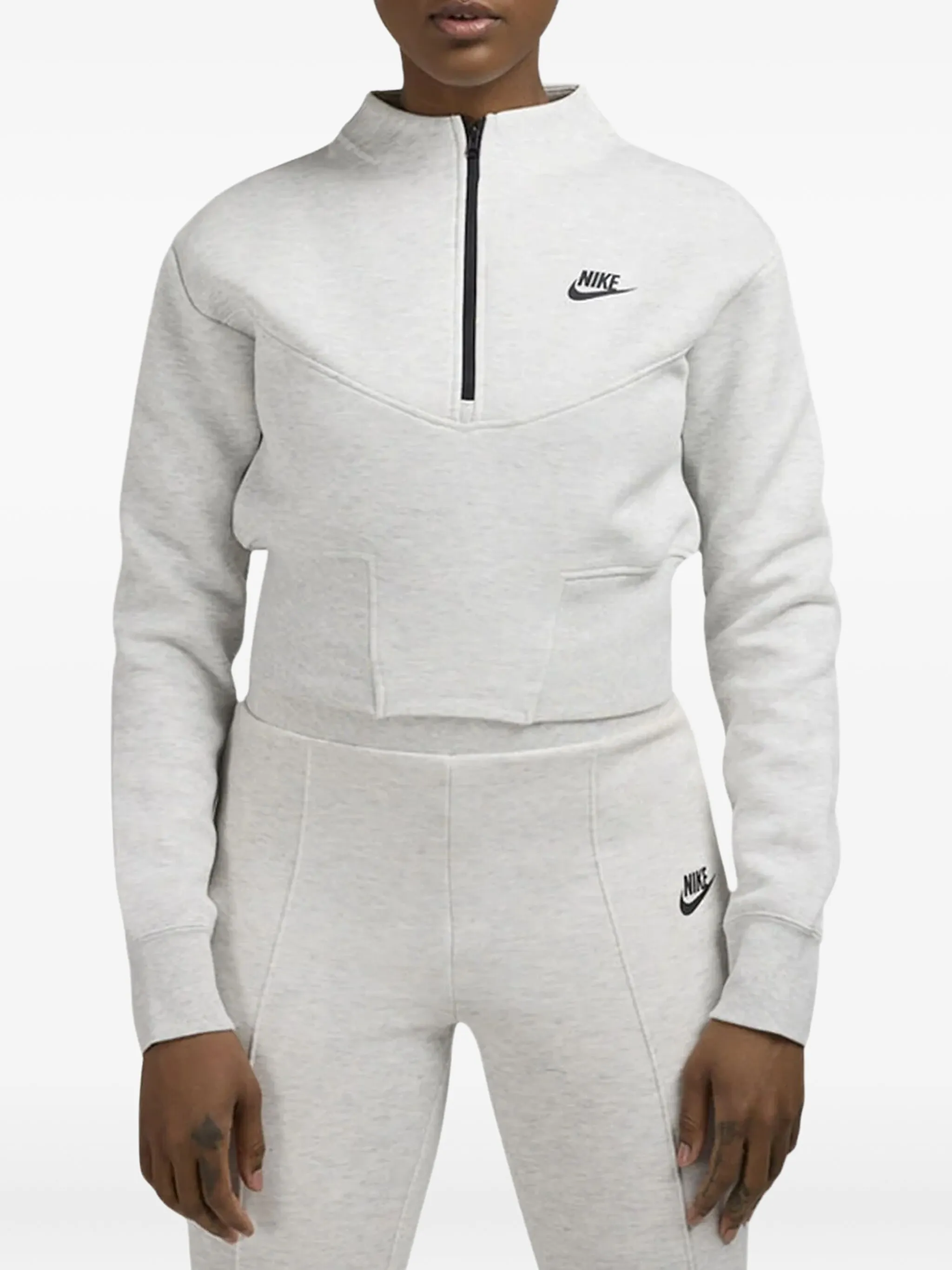 

Толстовка Tech Fleece с воротником на молнии Nike, белый