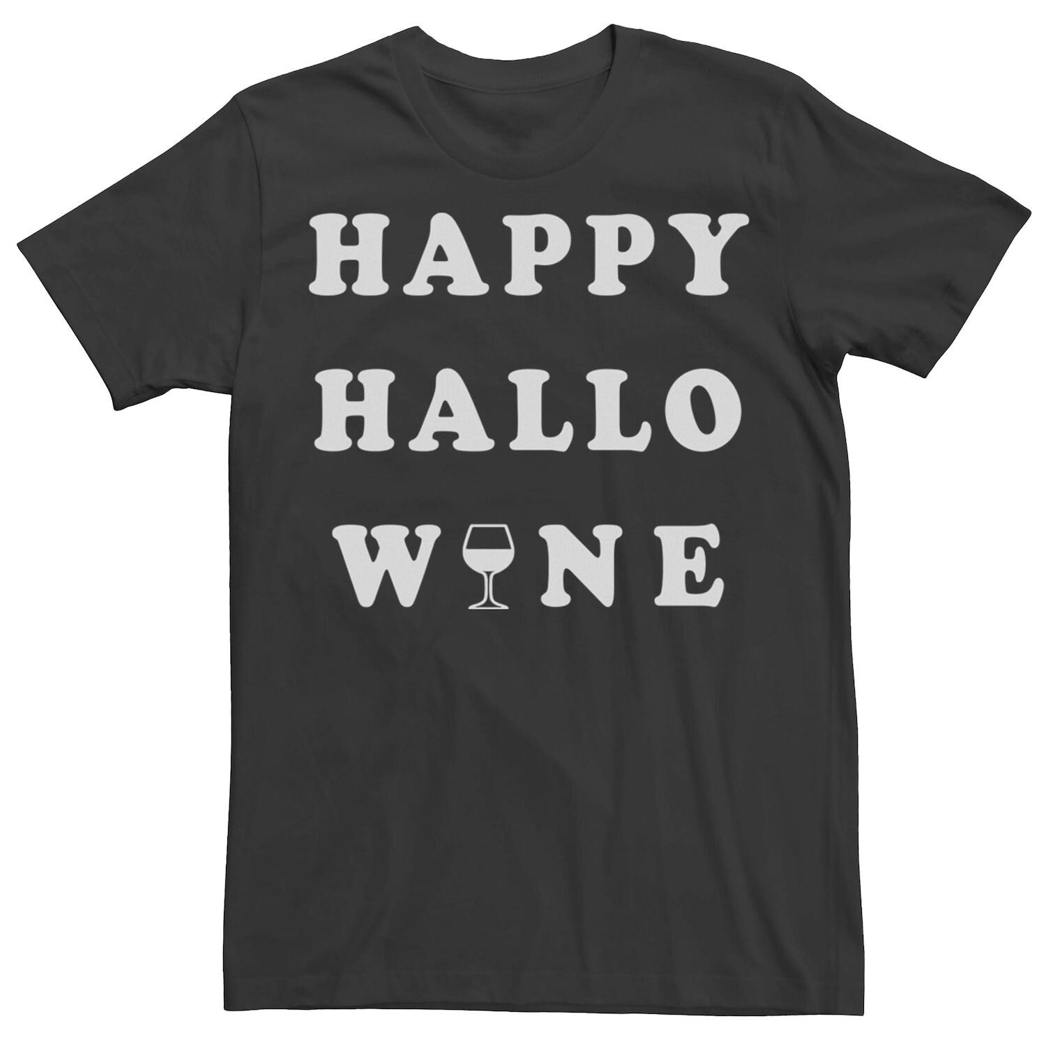 

Мужская футболка Happy Hallowine с подбородком Licensed Character, Серый, Мужская футболка Happy Hallowine с подбородком Licensed Character