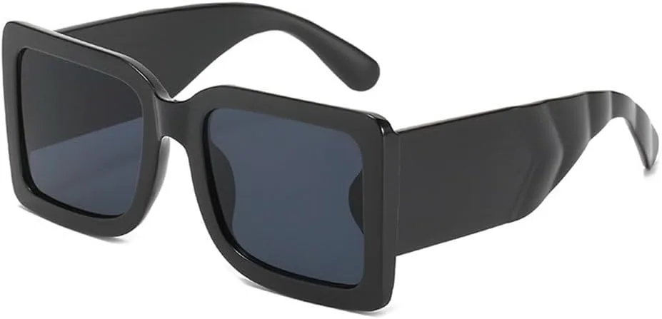 

Большие солнцезащитные очки в винтажном стиле для женщин, модные солнцезащитные очки черного цвета, защита от ультрафиолета UV400, для мужчин и женщин MTZJH, 1