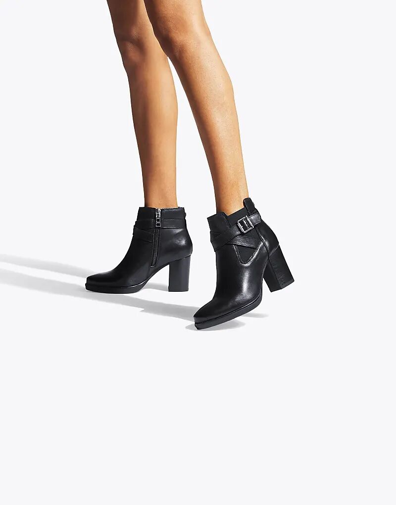 Ботильоны Carvela Silver 2 средней высоты из черной кожи — фото 4
