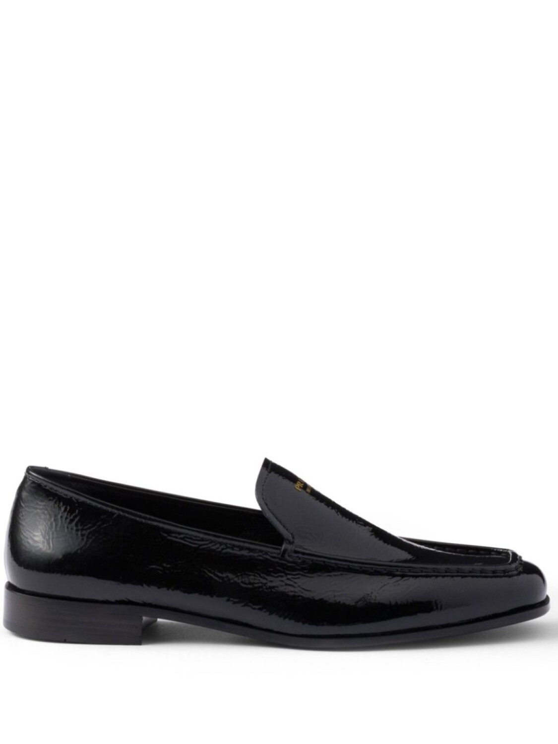 Лакированные лоферы Prada, черный