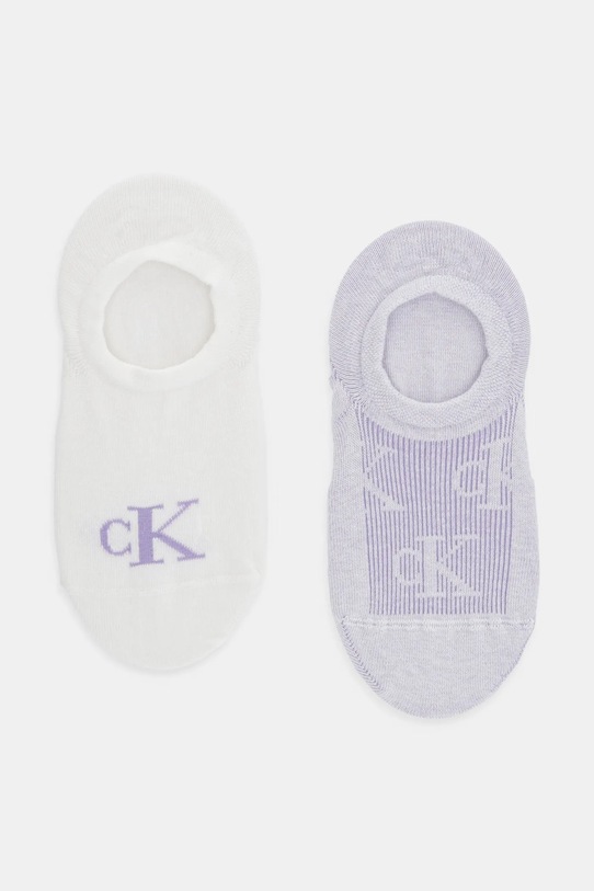 

Носки 2 пары Calvin Klein Jeans, фиолетовый