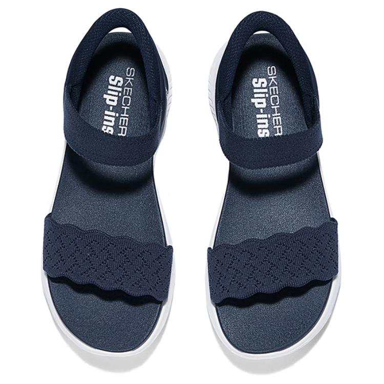 Сандалии на ремешках Женские Navy Skechers, Marine Blue — фото 4