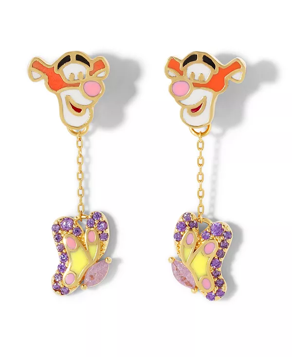 

Серьги-Подвески с изображением Винни-Пуха и Тигра от Disney Girls Crew, gold