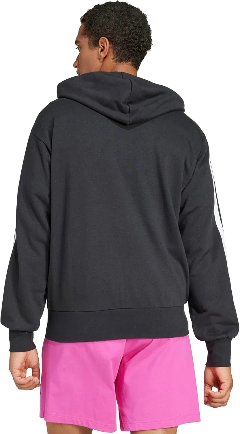 Мужская толстовка с капюшоном adidas Essential Three Stripes French Terry Fullzip Hoodie (1 шт.) — фото 2