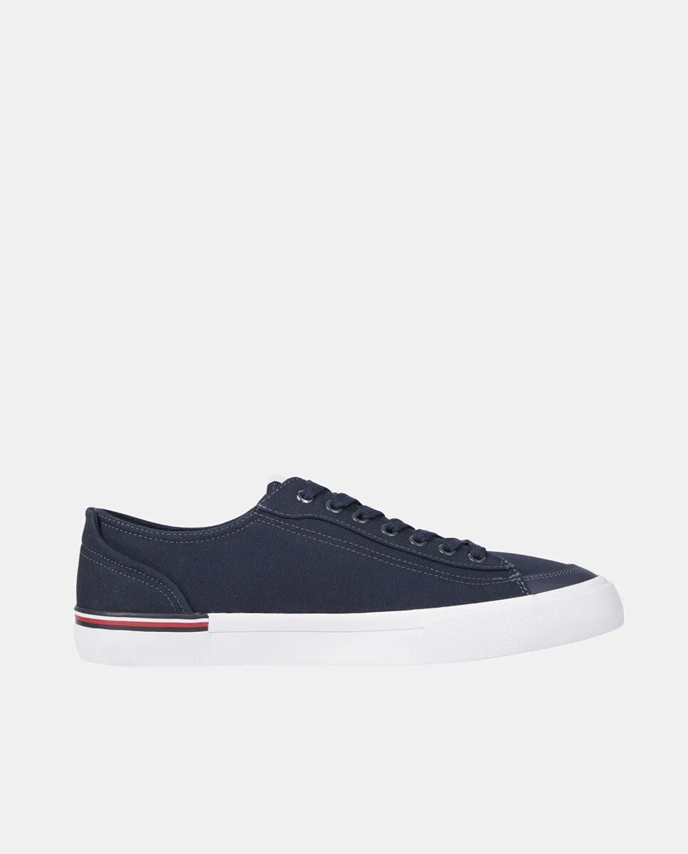 

Мужские низкие парусиновые кеды с брендингом Tommy Hilfiger, синий