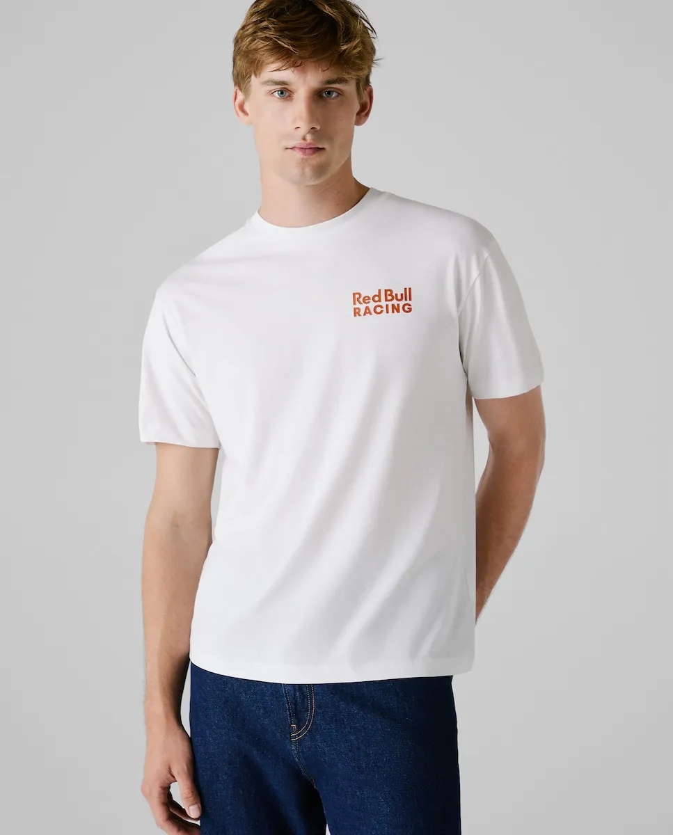 

Футболка для мужчин с коротким рукавом и принтом на спине Pepe Jeans, белый