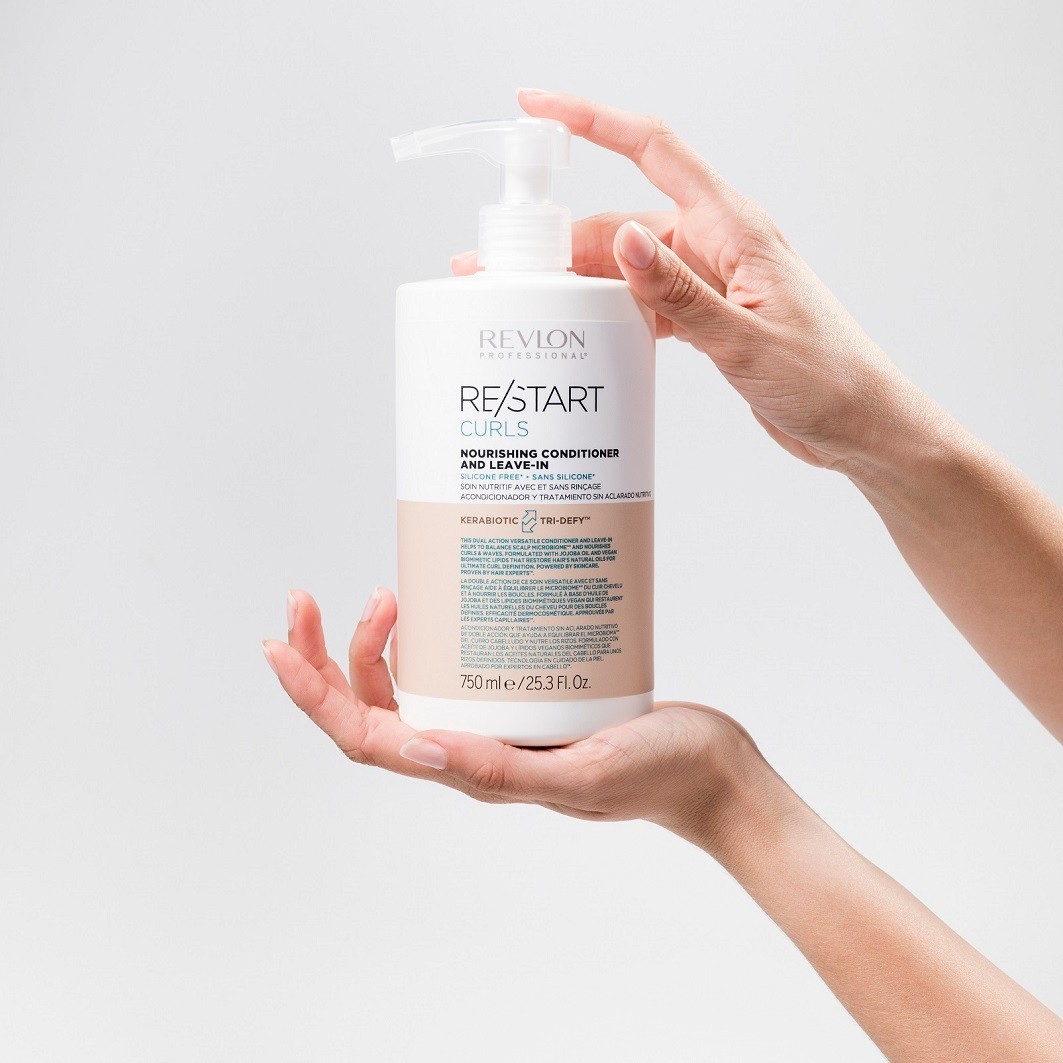 Кондиционер для волос restart curls nourishing conditioner Revlon Professional, объем 750 мл — фото 3