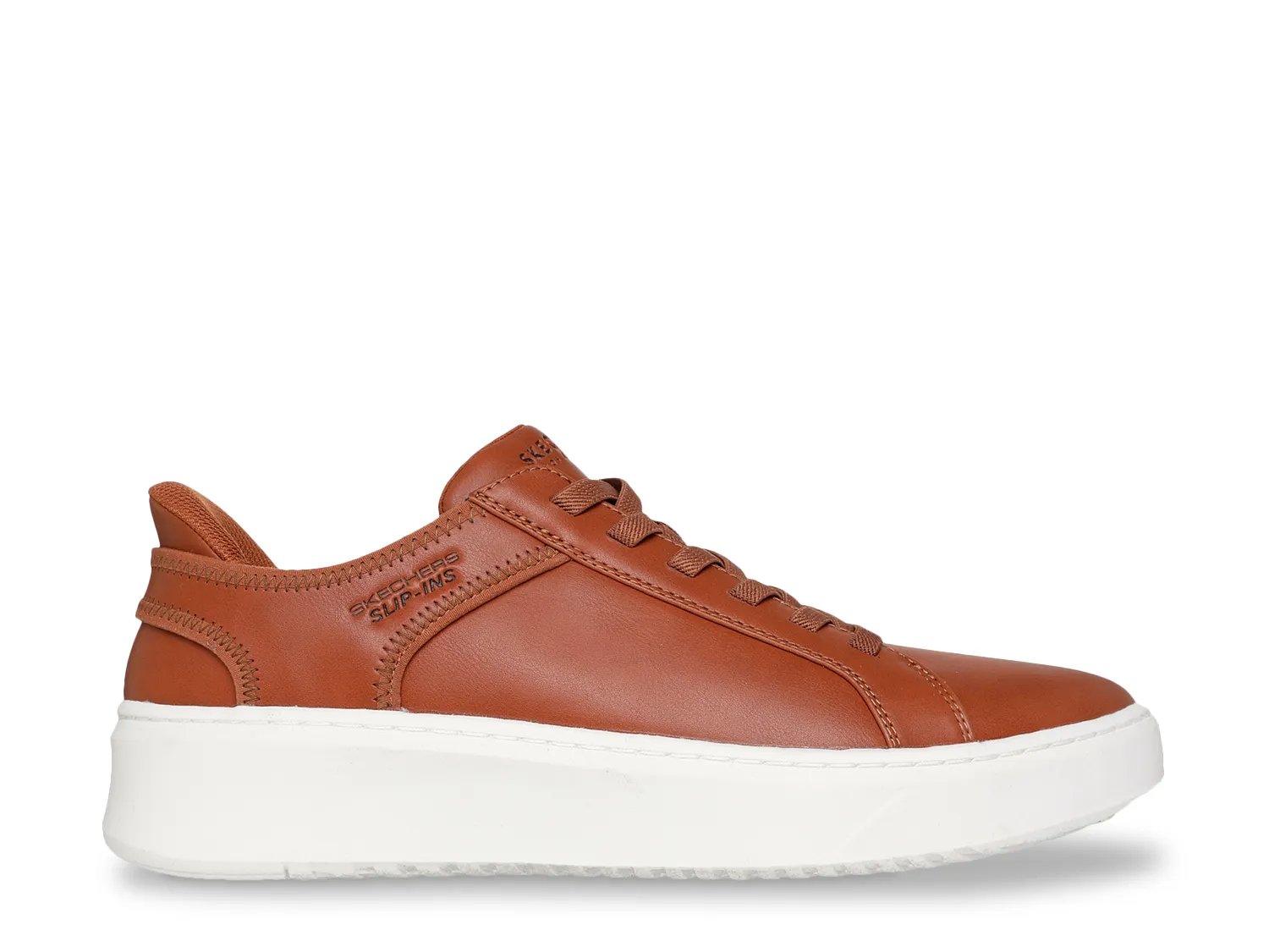 Кроссовки Skechers Hands Free Slip-ins Court Break Double Vented Sneaker - Men's, Cognac — фото 3