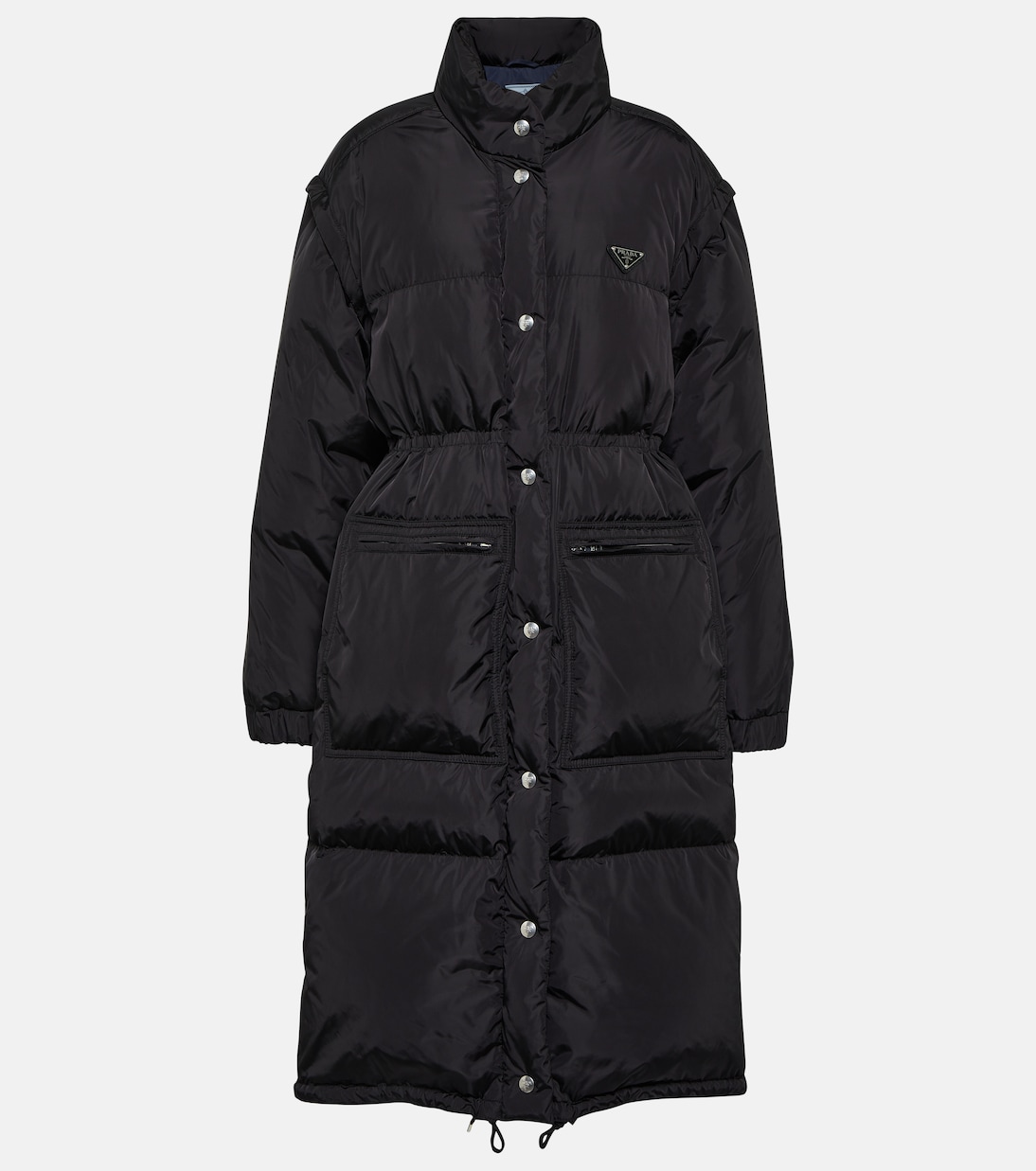 

Пуховик Re-Nylon Prada, Nero+Blu