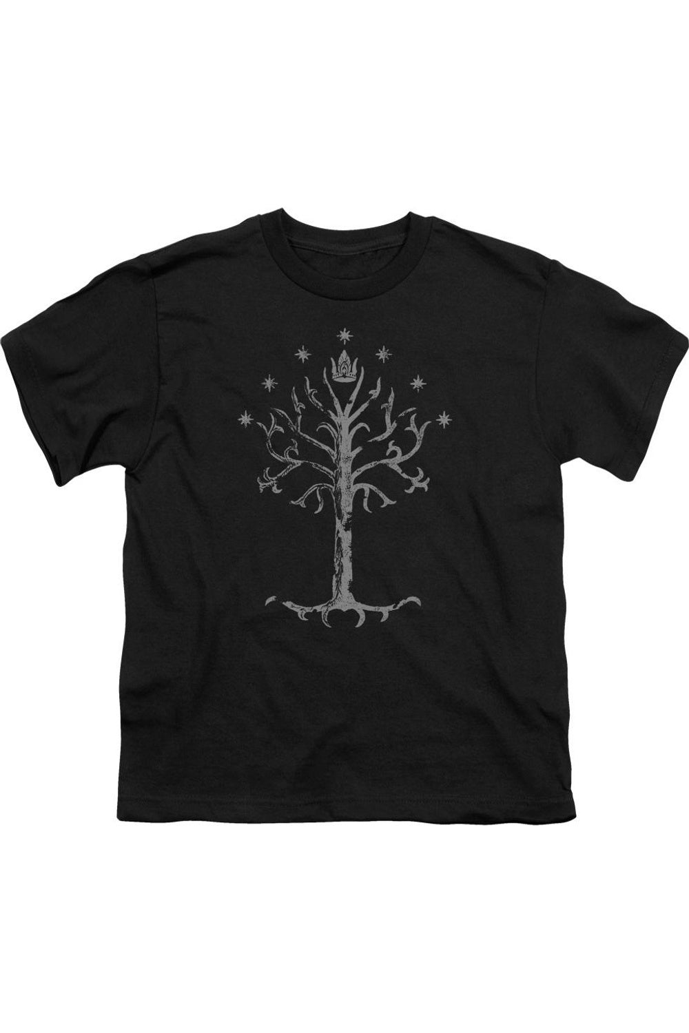 

Футболка с коротким рукавом для детей "Древо Гондора" из "Властелина Колец" Gildan, черный